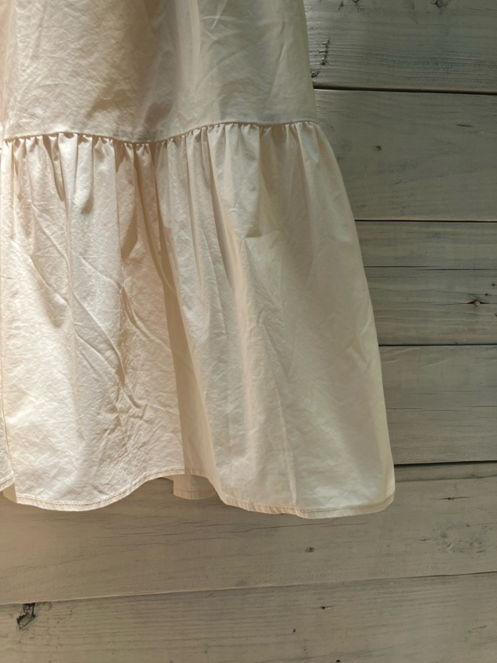 &merci Women's Cream Puff-Sleeve Midi Dress Small Cottagecore Whimsical French - Picture 5 of 6